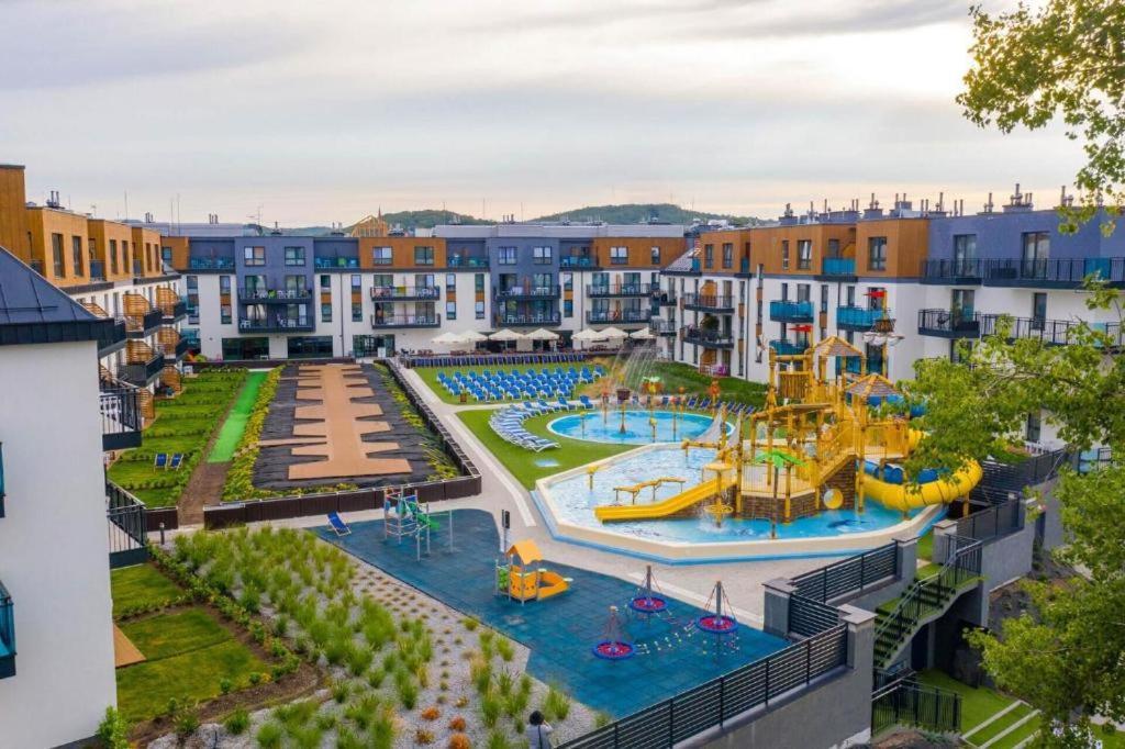Bel Mare Aqua Apartament Parking Gratis + Taras เมียนซิดดรอแย ภายนอก รูปภาพ